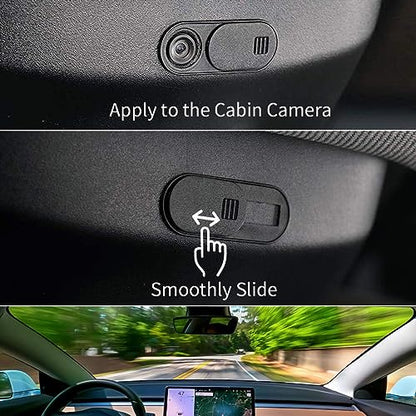 3 Pack Ultra-Thin Camera Cover Slide for Tesla Model 3 / Y Interior Cabin Camera Laptop PC Front-Facing Webcam Sticker Blocker Protect Your Privacy (Classic Version) - color: Classic Version