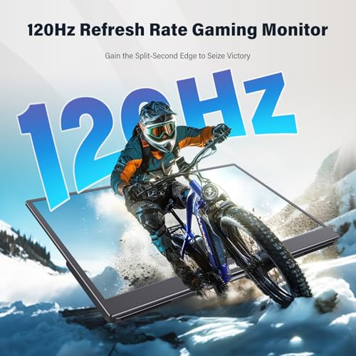 InnoView 15.6-Inch Portable Monitor, 120Hz 2K QHD, USB-C/HDMI, Travel Monitor for Laptop MacBook/Switch/PS5/Xbox (Adapter Not Included) - size: 15.6 inches