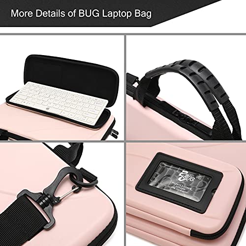 Laptop Case Hard Shell Laptop Bag for Men Women with Shoulder Strap - color: Pink, size: 13-14 inch laptop case