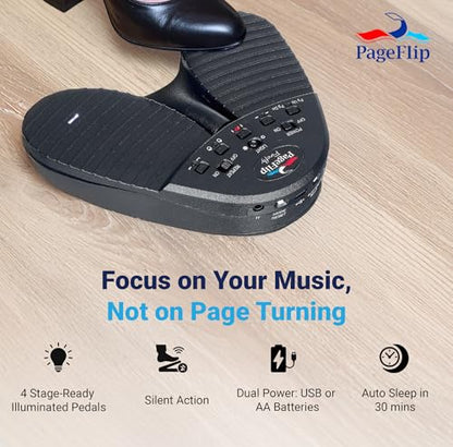 PageFlip Firefly Bluetooth/USB Page Turner Pedal - style: Firefly