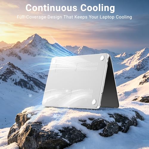 MOSISO Compatible with MacBook Neo Case 13 inch 2026 A3404 A18 Pro Chip | 4 in 1 Kit Precision Fit Crack & Scratch Resistant Protective Hard Shell Case Cover, Frosted Clear - color: Frosted Clear