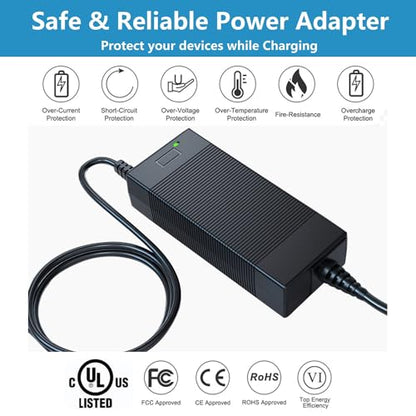 19V 6.32A 120W AC Adapter Charger Compatible with Mini PC - Intel NUC 10 11 12 13 14 Pro Kit Mini PC NUC10i7FNH,Beelink SER8,ACEMAGIC AD08, Chromebox 5 Computers Power Supply Cord Plug