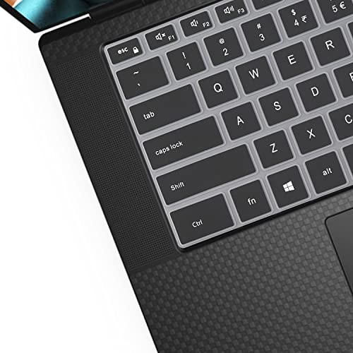 Keyboard Cover for 2025-2022 Dell XPS 15 9500 9510 9520 9530 15.6 Inch & XPS 17 9720 9700 9710 9730 17 Inch & DELL Precision 5770 5570 5760 5560 15.6" 17.3" US Layout (NOT FIT XPS 13 14 16 inch) - color: Black