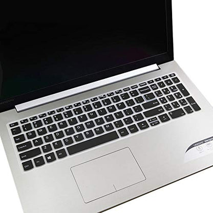 MUBUY Keyboard Cover for 2020 2019 New Lenovo IdeaPad 15.6" 17.3" 320 330 330s 340s 520 S540 720s 130 S145 L340 S340 V330 V130 Keyboard Protective Skin [with Numeric Keypad] -Black - color: Black