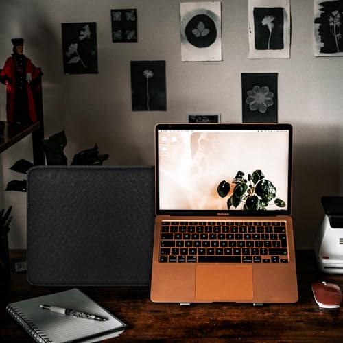 Laptop Sleeve 15.6 Inch, Shockproof Protective Traveling Computer Case, Water Resistant Portable Laptop Carrying Bag Compatible for Lenovo, HP, Dell, Asus,MacBook, Notebook, Black