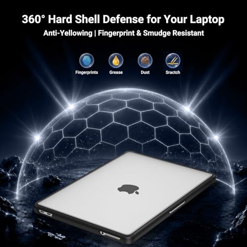 MOSISO Compatible with MacBook Neo Case 13 inch 2026 A3404 A18 Pro Chip | Reinforced Anti-Crack Matte Finish Seamlessly Closes Scratch & Fingerprint Protective Hard Shell with TPU Bumper, Black