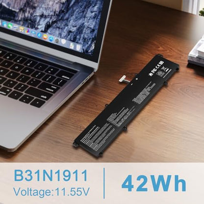 B31N1911 C31N1911 Battery Replacement for ASUS VivoBook Flip 14 M413 M413DA TM420IA K413 X421DA X421FA X421FL X421JA X413 F413 F413JA R413DA R432UA R438IA S413DA TP470E TP470EA TP470EZ C31N1911 - size: 10.91*2.95*0.24inch