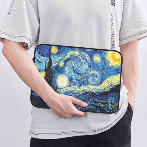 Laptop Sleeve Bag 15.4 15.6 Inch,Starry Night Protective Polyester Computer Cases Laptop Cover Briefcase Bag Tablet Travel Cover - color: LPS-033