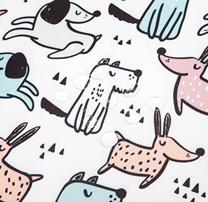 Kinmac Dogs Pattern 360° Protective Water Resistant Laptop Case Bag Sleeve with Handle for Surface Pro,MacBook Pro 13",MacBook 12",New MacBook Air 13" Retina and iPad pro 12.9 - color: Cartoon Dogs, size: 12 inch-13.3 inch