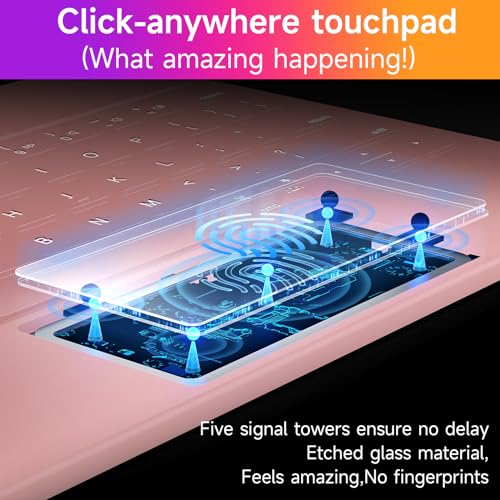 HOU Keyboard Case for iPad Air 11 inch 2026 M4/2025 M3/2024 M2 & iPad Pro 11" (4th/3rd/2nd/1st) Generation,iPad Air 5th&4th gen Case with Keyboard,Magic-Stand, Multi-Touch Trackpad,Backlight,Pink - color: pink, size: iPad Pro 11″ & iPad Air 11″/5th/4th