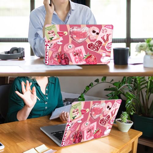 for MacBook Neo Case 13 inch 2026 A18 Pro (A3404), Anti-Scratch Protective Pattern Hard Shell Case, Trendy Laptop Cover with Keyboard Cover+Screen Film+Trackpad Film,Pink Disco Heart ﻿ - color: Pink Disco Heart