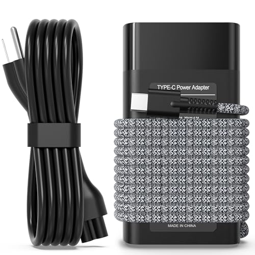 WZXHU 90W USB C Laptop Charger for HP Envy x360 ProBook ZBook | Replacement for HP 904144-850 904082-003 ADP-90FE 860209-850, Elitebook 1040 G8 G9 G10, Envy x360, Spectre 14 15 Type C Cord - color: Platinum Black
