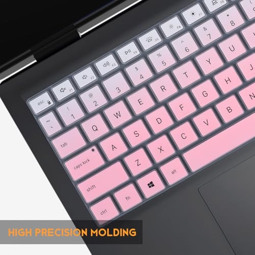 Keyboard Cover for Dell Inspiron 15 3510 3511 3515 3520 3530 3535 15.6/Inspiron 16 5640 5645 16",2025 Dell 15 Laptop DC15250 DC15255 15.6/15.6 Dell Latitude 3520 Skin -Ombre Pink - color: Ombre Pink