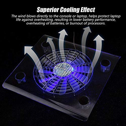 FOSA Cooling Pad for //Laptop, Ultra Quiet Cooler Stand with LED RGB Lights, Light Weight Gaming Cooling Stand Cooling Base for , , Notebook