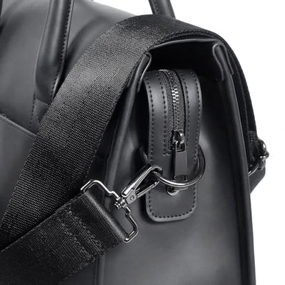 Laptop Briefcases Bag for Men - Vegan Leather Messenger Satchel Office Bags for Men with Shoulder Strap