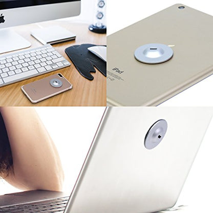 Anchor Plate Adhesive Security Plate, Laptop Lock Plate with Slot, Universal Lock Plate for Laptop, Monitor, Smart Phone,Tablet, Other Electronic Products 4 Pack (Silver) - color: Silver