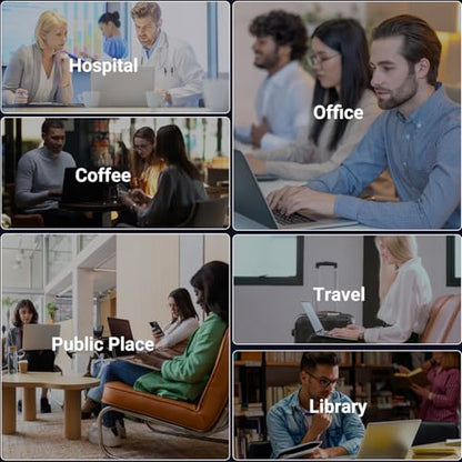 ZOEGAA 4-way 360°Laptop Privacy Screen For 15.6 Inch 16:9 Computer, Removable Privacy Screen For Laptop Monitor, Anti Glare And Blue Light, Compatible With HP Dell Lenovo Asus Samsung Acer Thinkpad - size: 15.6 in 16:9