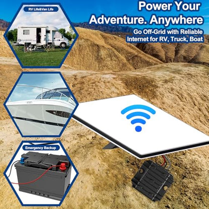 Starlink Mini 12V Adapter, Starlink-Mini Power Supply, 9-28V Step Up to 30V 3.5A Starlink Mini 12V Power Supply with DC Female Power Cord, in Truck, RV, Marine & Off-Grid Use