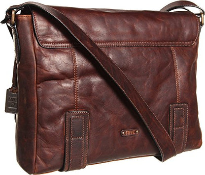 Frye Logan Messenger Dark Brown Antique Pull Up One Size - color: Dark Brown Antique Pull Up