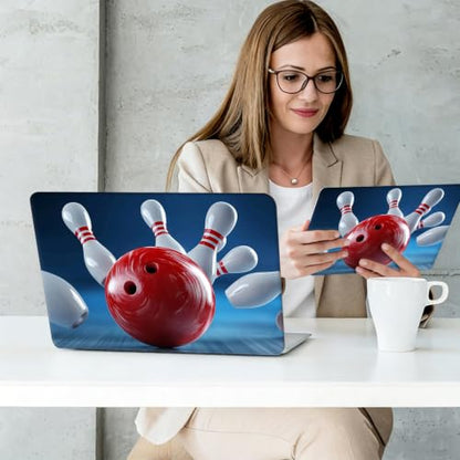 Laptop Skin Sticker Decal Cover,Bowling Ball | DIGTIALL Universal Laptop Skin Sticker, Waterproof Removable Notebook Decal Protector Cover for 12 13 14 15 Inch Laptops - color: Bowling Ball