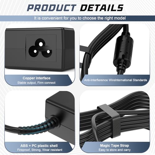 Fancy Buying 65W/45W Compatible with HP Laptop Charger - Smart Blue Tip Power Adapter Cord Short-Circuit Protection
