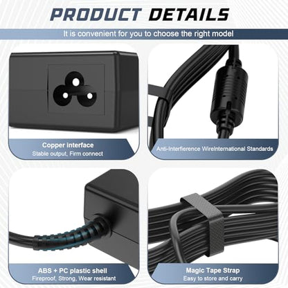 Fancy Buying 65W/45W Compatible with HP Laptop Charger - Smart Blue Tip Power Adapter Cord Short-Circuit Protection