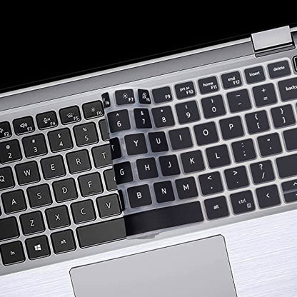 Keyboard Cover Skin for Dell Latitude 3440 3450 5450 5440 5430 5431 5420 14", Latitude 14" 7450 7440 7430 7420 7410 9420 9430, Latitude 16" 7650 7640, Latitude 9520 9510 7520 15.6" 2025-2022 -Bk - color: Black