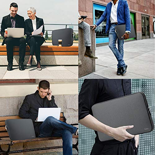 Laptop Sleeve Case,13-13.3 Inch Resistant Neoprene Laptop Sleeve/Notebook Computer Pocket Case/Tablet Briefcase Carrying Bag-(Grey) - color: Grey, size: 13.3 inch
