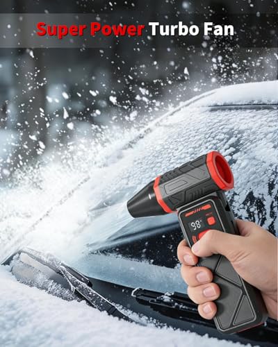 Electric Compressed Air Duster, 150000RPM Cordless Air Duster with 8000mAh Rechargeable Battery, Stepless Speed, Adjustable 90 Nozzle, LED Light for PC Cleaning, Keyboard, Car Interior, Home