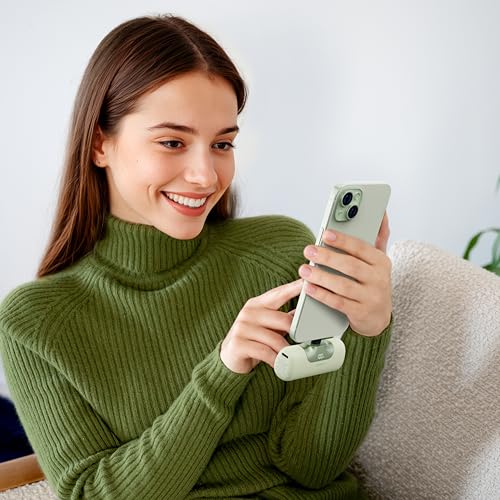 iWALK Portable Charger 5500mAh Next-Gen Small Power Bank 22.5W Fast Charging Battery USB-C Portable Phone Charger for iPhone 17/16/15 17 Plus 17 Pro Max iPad, Samsung Galaxy S25 S24 S23 Android, Green - color: Green