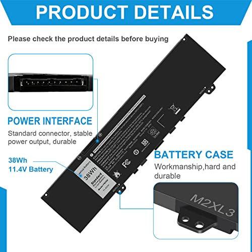 Futurebatt F62G0 Laptop Battery for Dell Inspiron 13 7000 7373 7386 2-in-1 7370 7380 5370 P83G P87G P91G P83G001 P83G002 P91G001 P87G001 Vostro 13 5370 Series F62GO 39DY5 039DY5 RPJC3 0RPJC3 - size: F62G0 11.38 4.53 0.73in