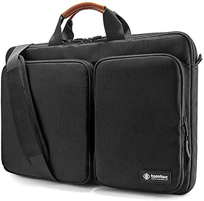 tomtoc 360 Protective Laptop Shoulder Bag compatible with The New Razer Blade Pro 17, HP Envy Laptop 17 Inch, Dell Inspiron 17 3000, ASUS ROG Zephyrus S 17.3 Inch, Notebook Bag with Accessory Pocket - color: Black, size: 17-17.3 Inch