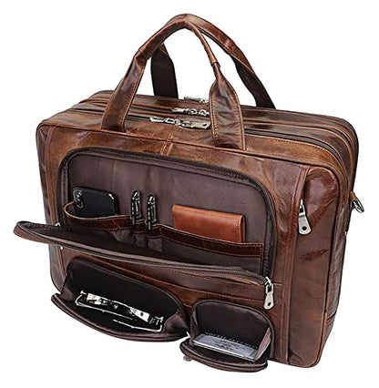 Office 17 Inch Laptop Bag,Large Business Briefcase for Men men,Travel Laptop Shoulder Bag