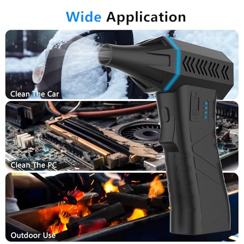 Compressed air dust Collector, 130000RPM Electric air dust Collector, USB Rechargeable Hair Dryer, Used for Cleaning Computer Keyboards and Electric Equipment, can Replace Compressed air Tanks