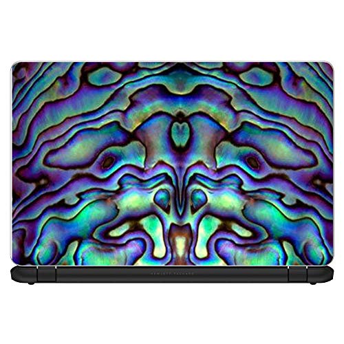 Custom Fit Made to Order Laptop Notebook Skin Vinyl Sticker Cover Decal Fits 13.3" 14" 15.6" 16" HP Lenovo Apple Mac Dell Compaq Acer|Abalone Sea Shell Green Blue Purple - color: Style 2