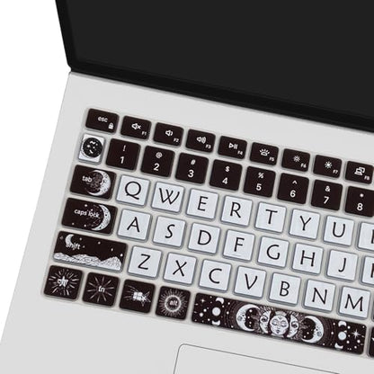 Cute Keyboard Cover for Dell Inspiron 15 3000 5000 7000 3510 3511 3515 3525 3530 3535 5510 5515 5518 7510 15.6", Inspiron 16 7610, Vostro 15 3510 5510 5515, Latitude 3520, Sun and Moon - color: Sun and Moon