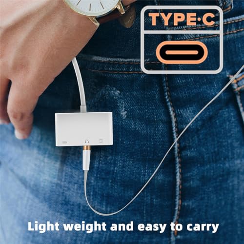 cablecc 5Gbps USB-C Type C Male to USB2.0 3.5mm Audio AUX & Type-A OTG Female with PD Power Charge Adapter Compatible with Laptop Tablet Phone - style: USB-C to USB2.0+audio 3.5+PD
