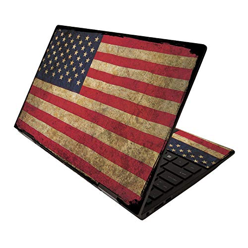 MightySkins Skin for HP Envy x360 13" (2020) - Vintage Flag | Protective, Durable, and Unique Vinyl Decal wrap Cover | Easy to Apply, Remove, and Change Styles | Made in The USA - color: Vintage Flag