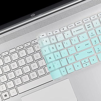 Keyboard Cover for 15.6 HP Pavilion 15-cs 15-cc 15-cs0032cl 15-cs0073cl 15-cs3153cl 15-cs3063cl 15-cs1065cl cs3672cl cs0053cl 15-cc0152od 15-cc563st 15-cc055od 15-cc183cl cc178cl,Spectre 15-eb1043dx - color: MintGreen