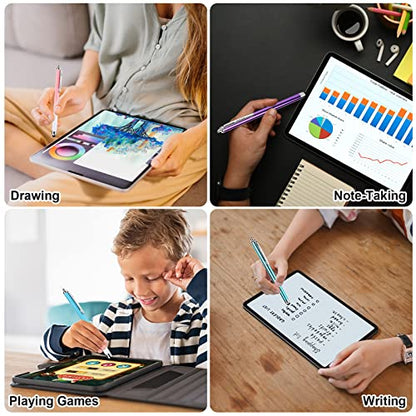 Stylus Pens for Touch Screens iPad iPhone Kindle Fire (Pink/Purple/Aqua Blue) - color: Pink/Purple/AquaBlue, size: 3 Pcs