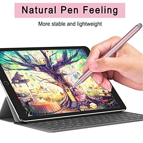 Stylus Pen for Touchscreen - 1.5mm Ultra-Fine Tip Stylus Pen for iPad Pro, Air | Magnetic Cap | 12H Battery | No Bluetooth | Compatible with iPhone, Android, Chromebook, Tablets