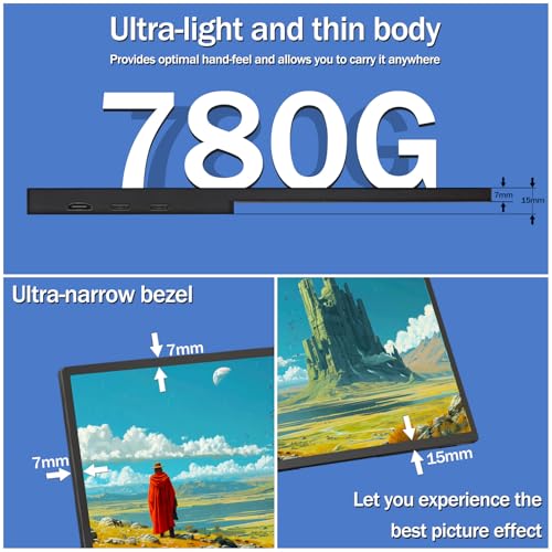 Portable Monitor Touchscreen 15.6" 2.8K Laptop Screen Extender 2880x1620,100Hz,100％sRGB,w/45° Adjustable Stand,mini HDMI USB-C Computer Display for Laptop PC Phone Mac - size: 15.6"