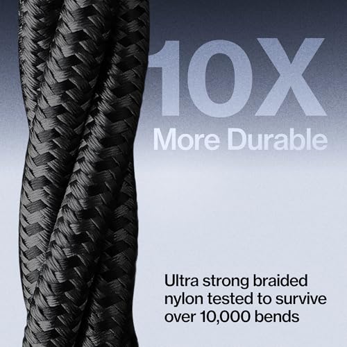 Statik MagStack USB A to USB C Coiling Magnetic Charging Cable, 27W | Nylon Braided Tangle-Free Design, Magnetic Coiling, Data Transfer, Compatible with iPhone & Android, 3FT Black - color: Black, size: 3ft, style: USB-A to USB-C