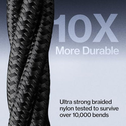 Statik MagStack USB A to USB C Coiling Magnetic Charging Cable, 27W | Nylon Braided Tangle-Free Design, Magnetic Coiling, Data Transfer, Compatible with iPhone & Android, 3FT Black - color: Black, size: 3ft, style: USB-A to USB-C