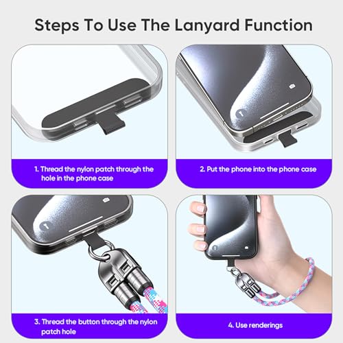C to C 240W Charging Cable with Wearable Bracelet Design, 5A Fast Charging Phone Lanyard, Portable USB-C Cable for Smartphones, Tablets, Laptops (Black)