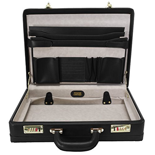 McKlein HARPER, Leather 4.5" Expandable Laptop/Computer & Tablet Business Briefcase Attaché Bag, Men Women Laptop Briefcase, Laptop Compartment bag, Tablet Pocket bag, Business Bags, Travel Cases