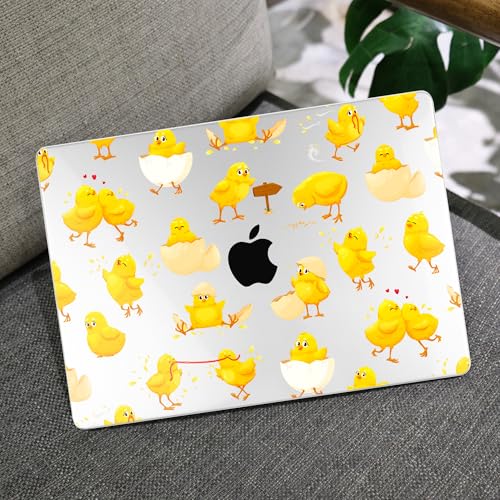 MEEgoodo Compatible with MacBook Pro 14 inch Case (M5/M4/M3/M2/M1) Pro/Max 2026 2025 2024 2023 2021, Case Fit Model A3427/A3426/A3434/A3112/A3401/A3185/A2918/A2992/A2779/A2442, Cute Little Chick - color: Cute Little Chick