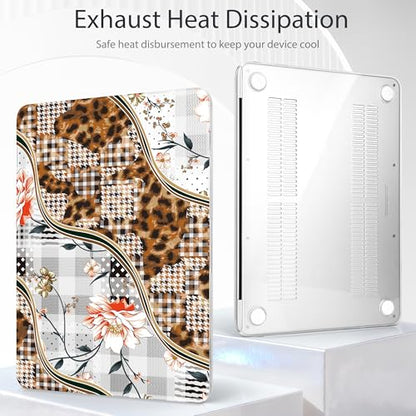 Tuiklol for 2026 MacBook Neo 13 Inch A18 Pro Chip Case, (Model A3404) Anti-Scratch Anti-Drop Slim Hard PC Shell Case with Shockproof Protective MacBook Neo Laptop Cover, Leopard Flower - color: Leopard flower