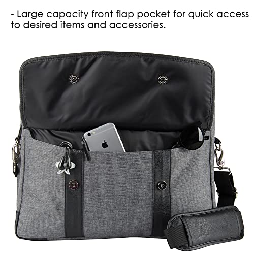 Vangoddy Chrono 17" 17.3 inch Laptop Briefcase Shoulder Bag Travel Carrier - size: 17.3-inch