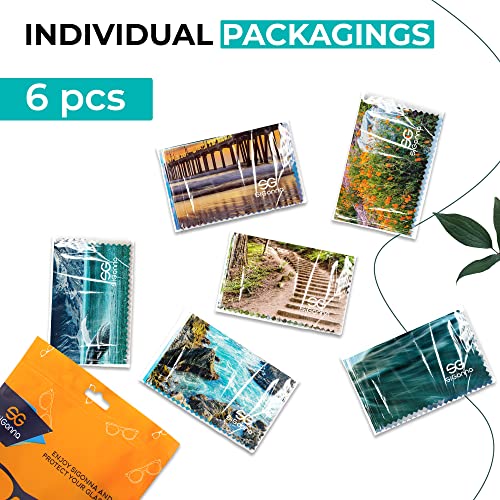 Microfiber Cleaning Cloth for Glasses - Eyeglass Cleaning Cloth - Lens Cleaning Cloth - Microfiber Glasses Cleaning Cloth for Phone, Screens, Camera Lens Cleaner - 6 pcs - color: 6 Pcs Nature